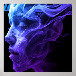 Poster O Espírito de uma Mulher em um Cartaz de Parede