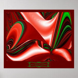 Poster O espírito do Amor e da Esperança Abstrato 3D Ra