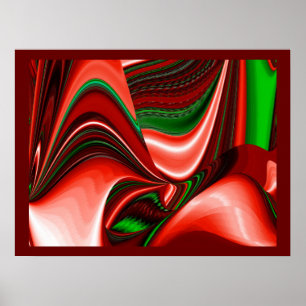 Poster O espírito do amor e da esperança Abstrato 3D Rain