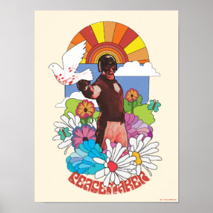 Poster O Esquadrão Suicida Flores de Pacificador e Sol