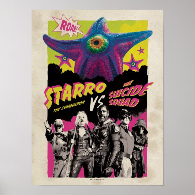 Poster O Esquadrão Suicida | Starro Vs Esquadrão Suicida (Frente)