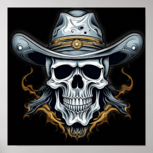 Poster O Esqueleto Cowboy