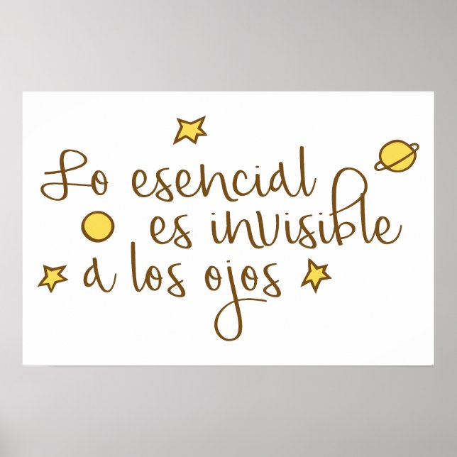Poster O essencial é invisível aos olhos (Frente)