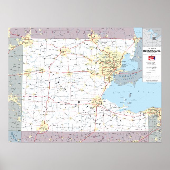 Poster O Estado da Metropotâmia (Frente)