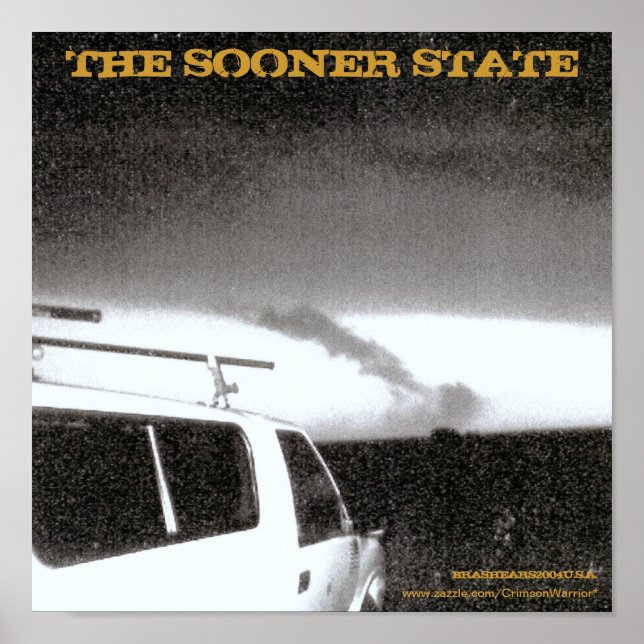 PÔSTER O ESTADO MAIS CEDO TORNADO OKLAHOMA 2004 (Frente)