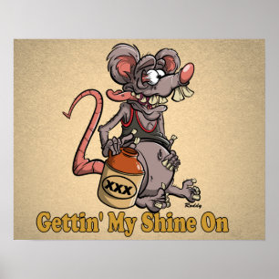 Poster O estilo de Fink do rato de Roddy Moonshine os