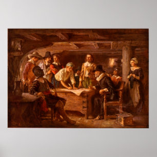 Poster O estojo compacto de Mayflower por Jean Leon