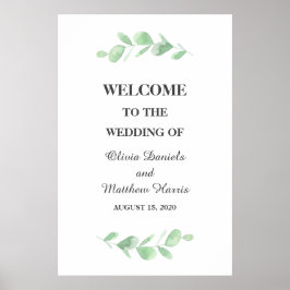 Poster O eucalipto sai. Boas-vindas ao casamento da Woodl