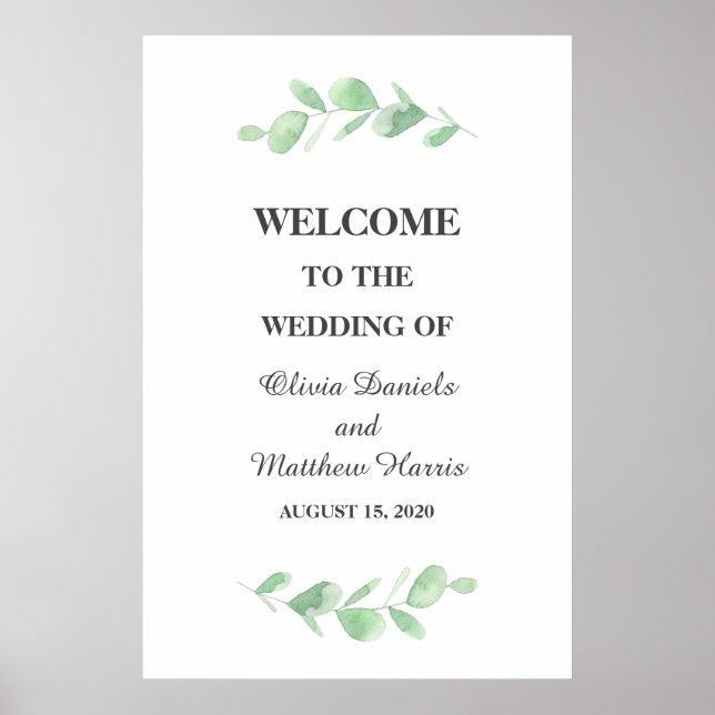 Poster O eucalipto sai. Boas-vindas ao casamento da Woodl (Frente)