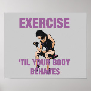 Poster O exercício SUPERIOR até seu corpo comporta-se
