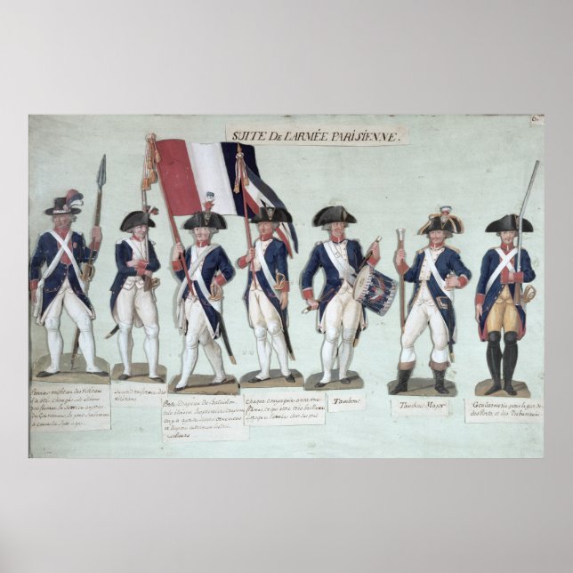Poster O Exército Parisiense durante os Franceses (Frente)