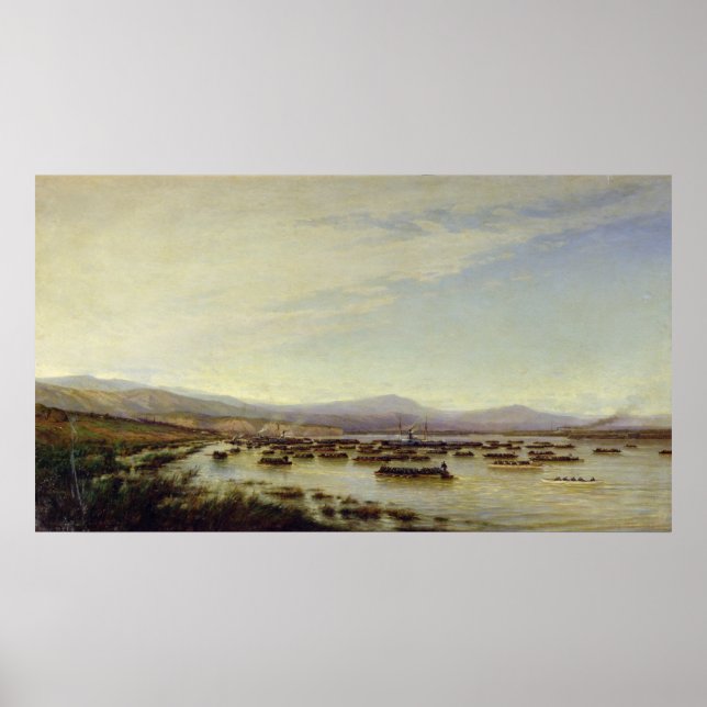 Poster O exército russo atravessa o Danúbio (Frente)