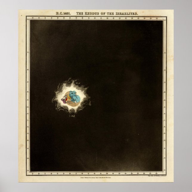 Pôster O Êxodo dos Israelitas 1491 a.C. (Frente)