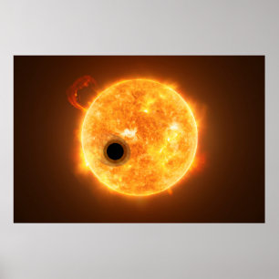 Poster O Exoplaneta Wasp-107b É Um Gigante De Gás
