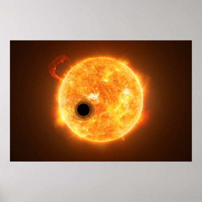 Poster O Exoplaneta Wasp-107b É Um Gigante De Gás (Frente)