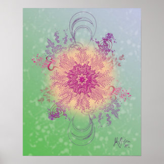 Pôster O experimento de flores (digital) de Julian P. Flo