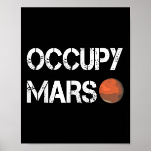 Poster O Explorador Ocupa Espaço em Marte