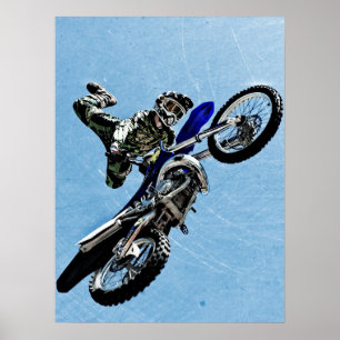 Poster O extremo ostenta o poster: Bicicleta do motocross