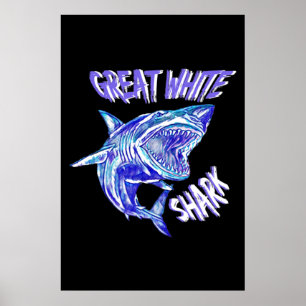 Poster O Fabuloso Tubarão Branco Excelente
