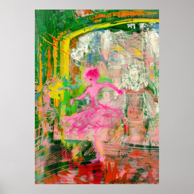 Poster O Falador - Caos do Balé Neon (Frente)