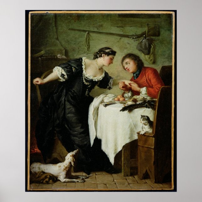 Poster O Falcão, das Fábulas de Fontaine (Frente)