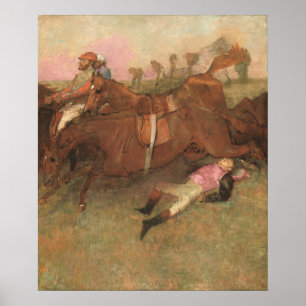 Poster O Fallen Jockey - Edgar Degas Fine Art