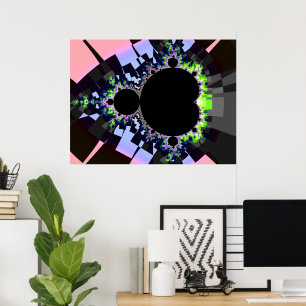 Poster O famoso conjunto de Mandelbrot do Cheio