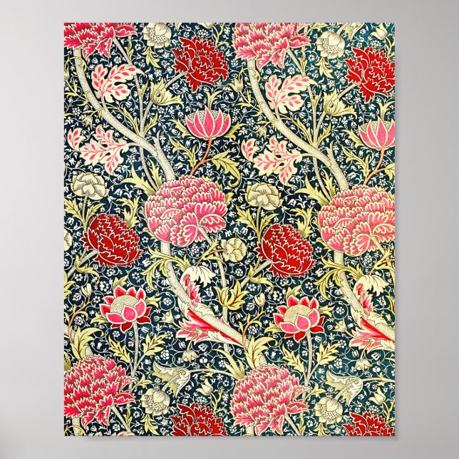 Poster O famoso padrão Cray de William Morris (Frente)