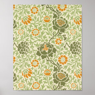 Poster O famoso padrão Daisy de William Morris