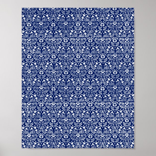 Poster O famoso padrão de William Morris (Frente)