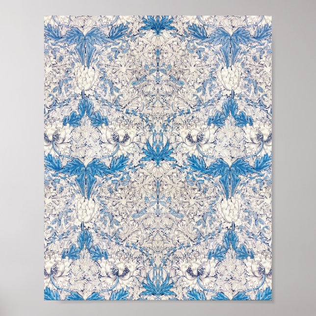 Poster O famoso padrão Honeysuckle de William Morris (Frente)