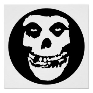 Pôster O Fantasma Carmesim Punk de Terror de Filme B Vint