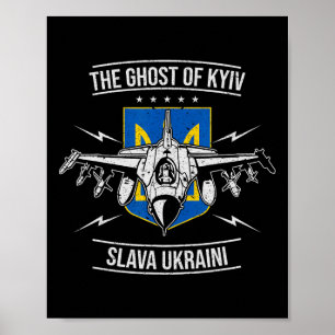 Poster O Fantasma De Kiev Camiseta de Apoio à Ucrânia #no