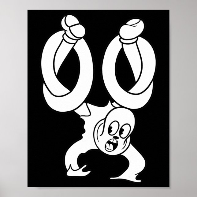 Poster O Fantasma do Palhaço Torcido Blackwork  (Frente)