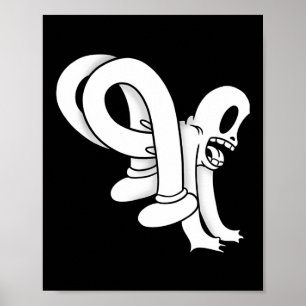 Poster O Fantasma Palhaço Twisty Blackwork