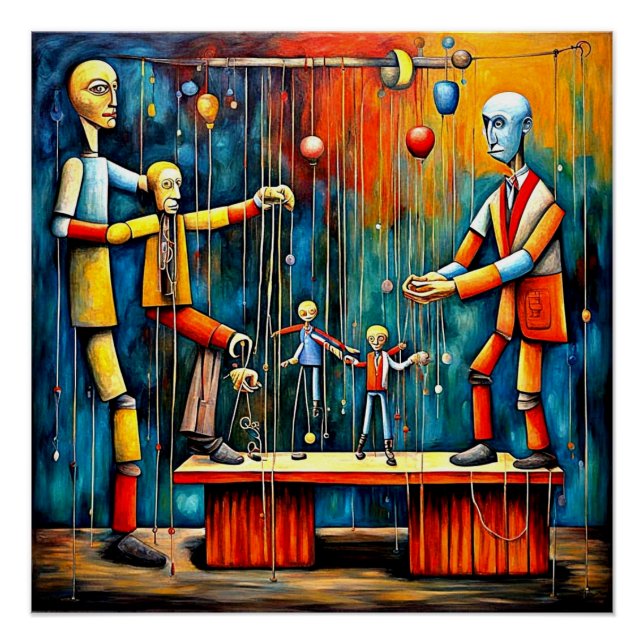 Pôster O Fantoche Mestre 1 (Frente)