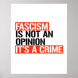 Poster O fascismo não é uma opinião