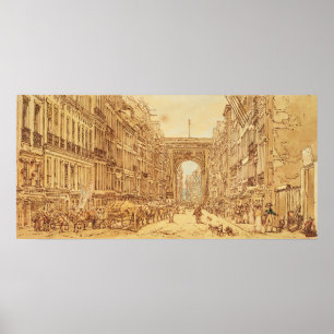 Pôster O Faubourg e o Porte Santo-Denis, 1801