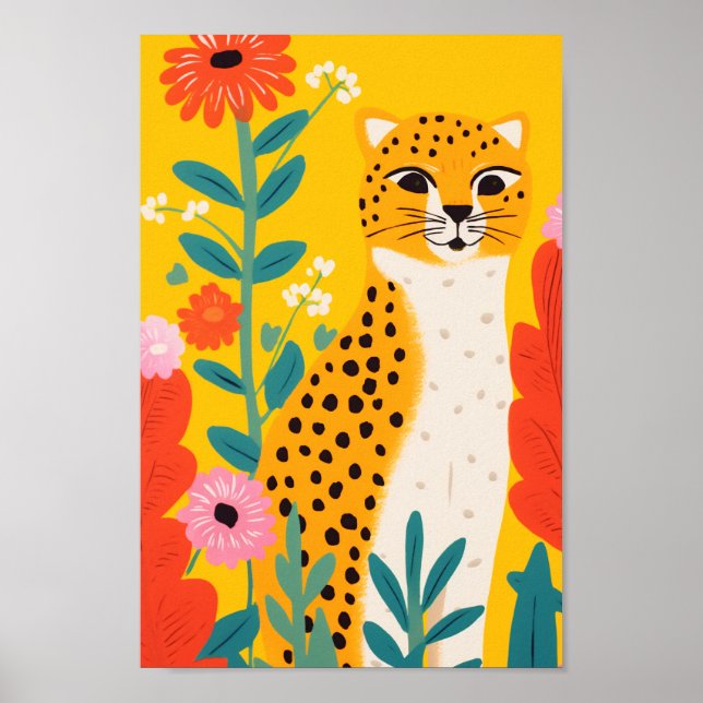Poster O Feliz Cheetah (Frente)