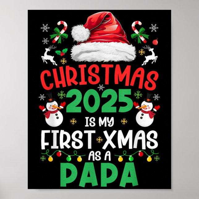 Poster O Feliz Natal De 2025 É O Meu Primeiro Natal Como  (Frente)