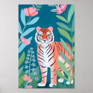 Poster O Feliz Tigre Laranja