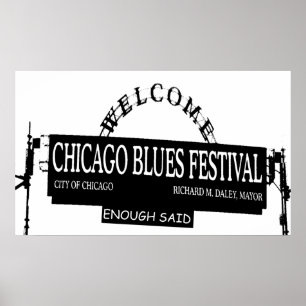 Poster O Fest dos azuis de Chicago bastante disse