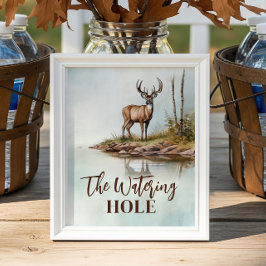 Poster O Festa de Caça ao Furo Bebe Sinal de Mesa