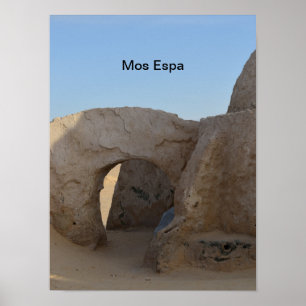 Poster O filme de Mos Espa no planeta Tatooine. Poste