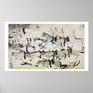 Poster O fim da batalha (tinta no papel)