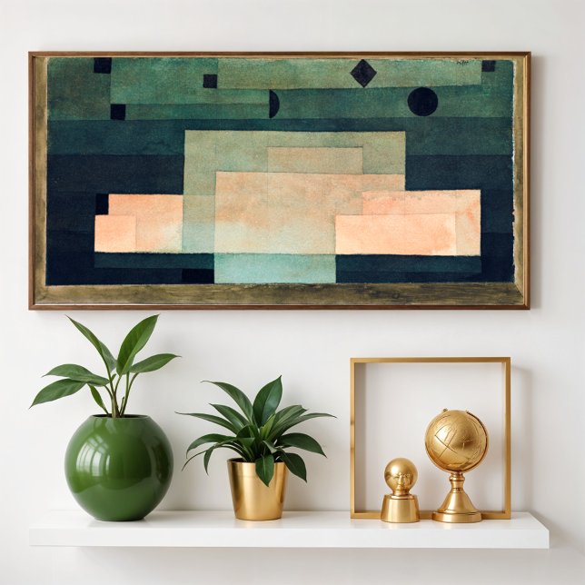 Poster O firmamento acima do templo (1922) de Paul Klee (Criador carregado)