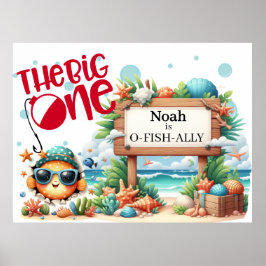 Poster O-Fish-Ally O Grande Aniversário De Pesca