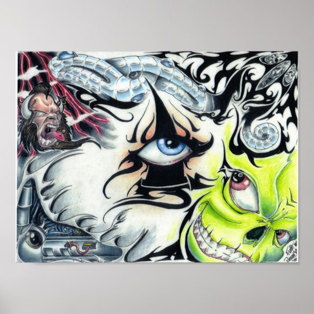 Pôster o flash de tatuagem (Frente)