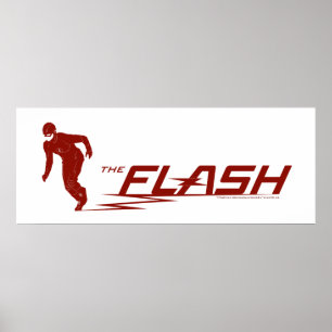 Poster O Flash Logotipo do Super Hero Name