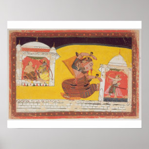 Pôster O fólio 27 Laksmama corta o nariz de Surpanakha,